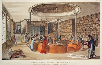Messrs. Lackington, Allen und Co. Temple of the Muses, Finsbury Square, London by English School
